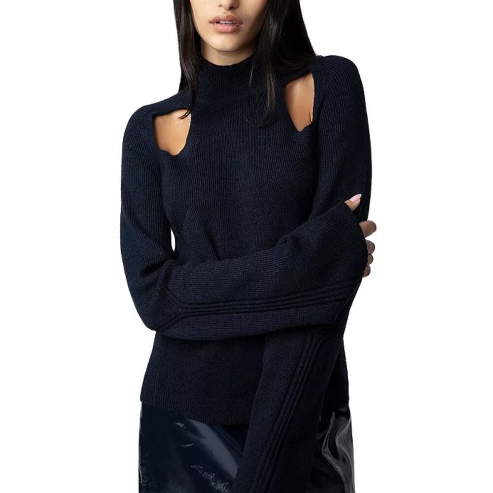 Zadig & Voltaire Micky Cutout Turtleneck Sweater NWT